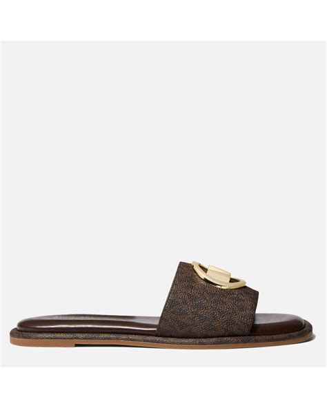 men michael kors slides|Michael Kors hayworth slide.